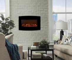 Curved Yardley Electric Fireplace