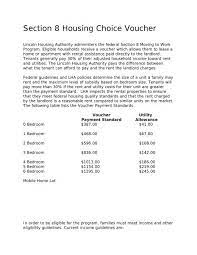 section 8 housing choice voucher