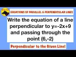 Equations Of Parallel And Perpendicular