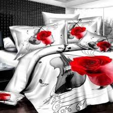 Satin 3 D Bed Linen Sweethome
