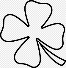 four leaf clover drawing coloring book