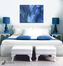 Abstract Canvas Art Print Navy Blue