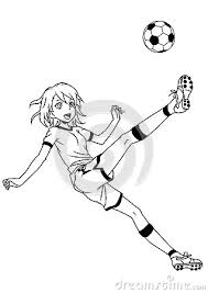 Want to discover art related to soccer_ball? Football Soccer Girl Kicks The Ball