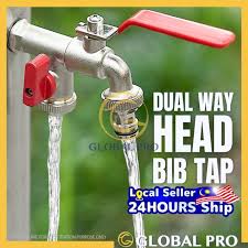Double Valve 90 Degree Water Tap High