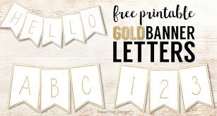 free printable banner letters templates