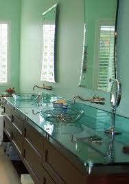 20 Bathrooms With Glass Countertop
