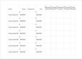 Template For A Work Schedule Plan Excel Free Downloads Mediaschool