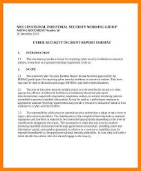    incident report template   Authorizationletters org Template net