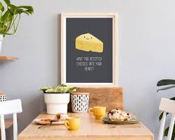 Cheese Lover Gifts Kitchen Wall Art