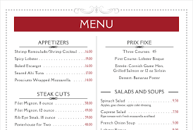 restaurant menu templates from imenupro