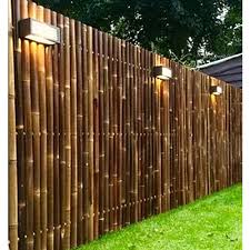 waterproof brown railing bamboo fence