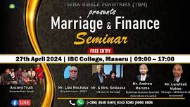 Marriage & Finance Seminar