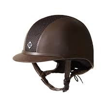 Charles Owen Ayr8 Plus Helmet Leather Look Brown