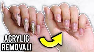 remove acrylic nails at home step by