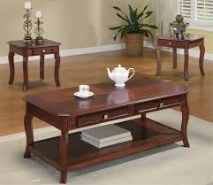 End and side tables might be just an addition to your main furniture but they are incredibly functional. Casual Brown Cherry Coffee Table And End Table Set