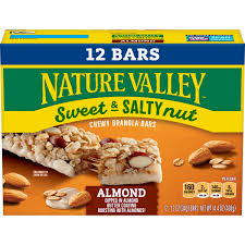 almond sweet salty nut granola bars