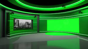 green screen enhanced 3d tv studio