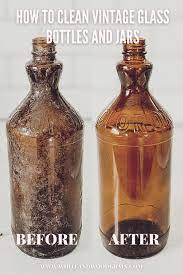 To Clean Vintage Glass Jars Bottles