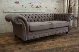 Mink Velvet Chesterfield Sofa