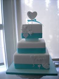 The top two tiers were vanilla bean. Blue Wedding Cake Ideas Stylish Eve
