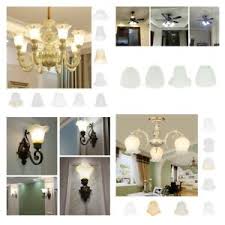 Clear Frosted Glass Light Shade Ceiling Fan Chandelier Replacement Shades Ebay