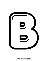 bubble letter b free printables and how