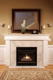 Fireplace With A Stone Surround