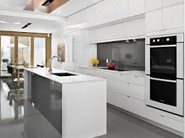 modern white kitchen island
