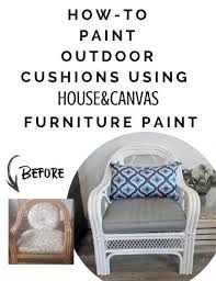 How To Paint Outdoor Cushions House