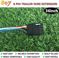 2.3 out of 5 stars 6. Connectors 8 Way Square Plug 807 8 Pin Trailer Connector 8 Way Square Trailer Connector Plug 36inch For Led Brake Tailgate Light Bars Hitch Light Trailer Wiring Harness Extension Connector Exterior Accessories