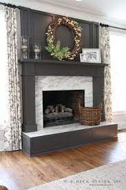 Gray Fireplace Mantle Transitional