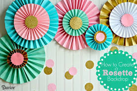 how to make paper rosettes diy party