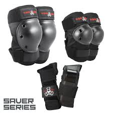 Triple 8 Tri Pack Saver Series Scooter Skate Knee Elbow Pads And Wrist Guards