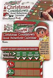 Details About 52 Cm Elves Behaving Badly Christmas Behaviour Calendar Chart Novelty Kids Elf