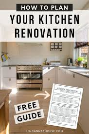 Free DIY Kitchen Renovation Planner Kitchen remodel planner Diy