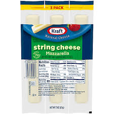 kraft mozzarella string cheese 3 ct