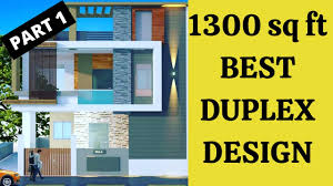 1300 sq ft duplex design 22x44 sq ft