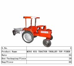 Mini 855 Tractor Trolley Toy Fiber At