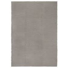 rug rectangular grey 160x230 cm cotton