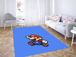 super mario run area rug carpet rever