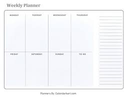 Get organized and stay on schedule with the best calendar apps for android and ios. Free Printable Weekly Planner Templates 12 Pages Calendarkart