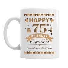 75th birthday happy gift present idea