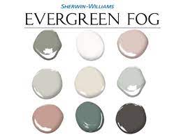 Evergreen Fog Home Paint Color Palette
