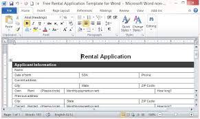 Sample Rental Application Word Document The Document Template gambar png