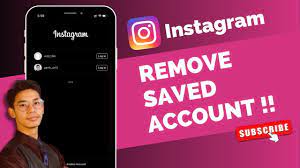 how to remove saved insram account
