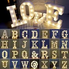 Wedding Wooden Alphabet Letters Decor Party Standing Hanging Led Light Up Usa For Sale Online Ebay