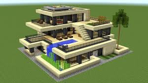 Unlike other minecraft houses, modern house requires a little bit more time to be constructed, so you need to be well prepared and dedicated. Minecraft Bau Eines Riesigen Modernen Hauses 2 Architektur Minecraft Construction Minecraft Modern Minecraft House Plans
