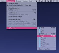 keyboard shortcuts to open bookmarks