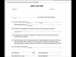 gift letter you