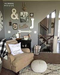 33 charming rustic living room wall